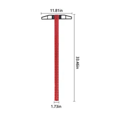 Tydeey 31" Aluminum Precision T-Square Ruler – Woodworking & Carpentry Measuring
