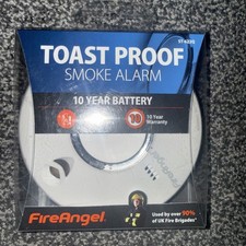 Boxed and Unused Fire Angel Toast Proof Smoke Alarm