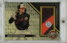 2024 Topps Chrome Adley Rutschman Authentics Relics Superfractors Tcaaru 1/1