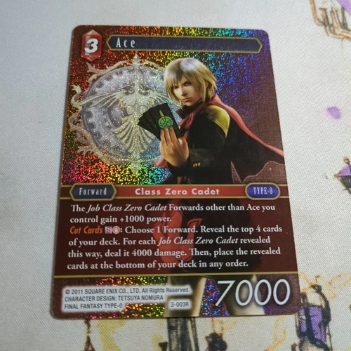 Final Fantasy TCG Opus III Ace 3-003R Foil