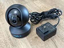 Reolink E1 Pro V2 Black 4MP WiFi Indoor Home Security Camera 2.4/5ghz + Adapter