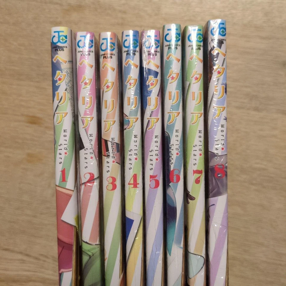Hetalia World Stars Manga Vol 1-8 Complete Set Shueisha Japanese Edition New - Image 2 of 4