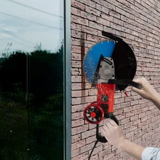 Electric Concrete Cutter Saw, Circular Saw with Saw Blade and Rolling Pulley HOT