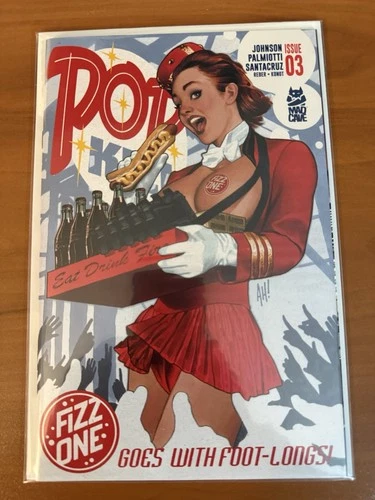 Mad Cave Studio Exclusive Pop Kill #3 Adam Hughes Trade Cover Fizz One Foot-Long