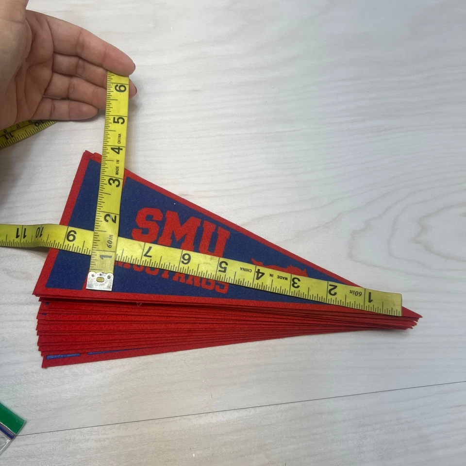 SMU Mustangs Badge Pens Flags Sticker Collegiate Memorabilia Lot - Image 4 of 4