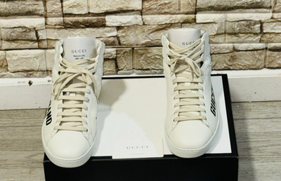 Gucci Ace Band Graphic Print Sneakers Calfskin White 10 G or 10.5 US or 44 EUR Gucci Ace Band Graphic Print Sneakers Calfskin White 10 G or  main image 3