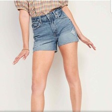 New Old Navy Women's Size 4 High-Rise Medium Wash 3" Inseam O.G. Denim Shorts