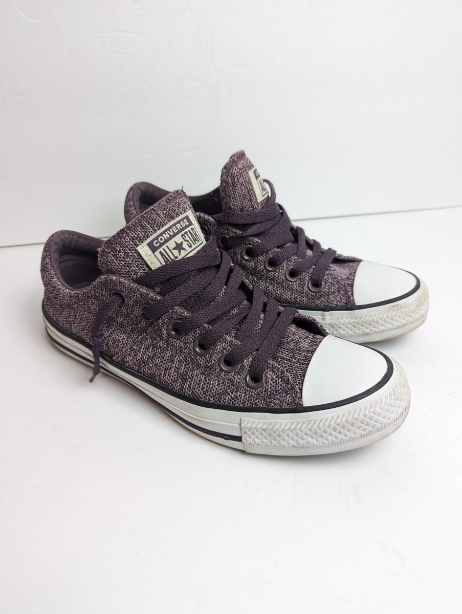 Converse Chuck Taylor Madison Size 7 Purple Tweed Low Top