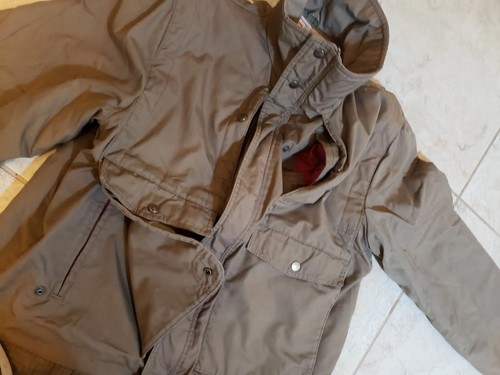 American Field & Stream hunting jacket vtg canvas barn coat RED interior thermal - 第 11/19 張圖片