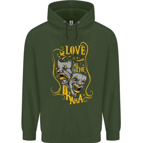 We Love the Drama Acting Thespian Actor Childrens Kids Hoodie - Picture 56 of 88
