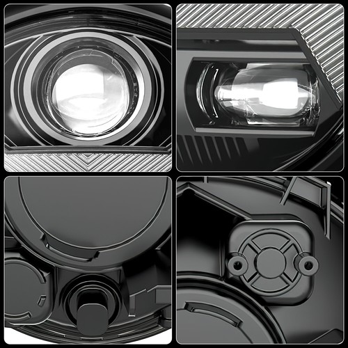 DOT LED Halo Headlight Assembly Hi/Lo Beam DRL For Yamaha V STAR 1300 XVS 1300CT - Picture 10 of 14