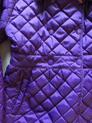 Girls Dollhouse Size 6x Large Jacket Quilted Barn Jacket Purple Little Girls - Picture 5 of 12