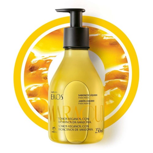Natura Brasil Ekos Maracujá Sapone Mani Liquido 250 ml + Crema Mani 40 g - Foto 4 di 5