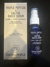 Youth To The People - Triple Peptide + Cactus Oasis Facial Serum - 1 oz / 30 ml