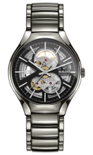 Rado True Automatic Open Heart High-Tech Ceramic Black Dial Men Watch R27510152 
