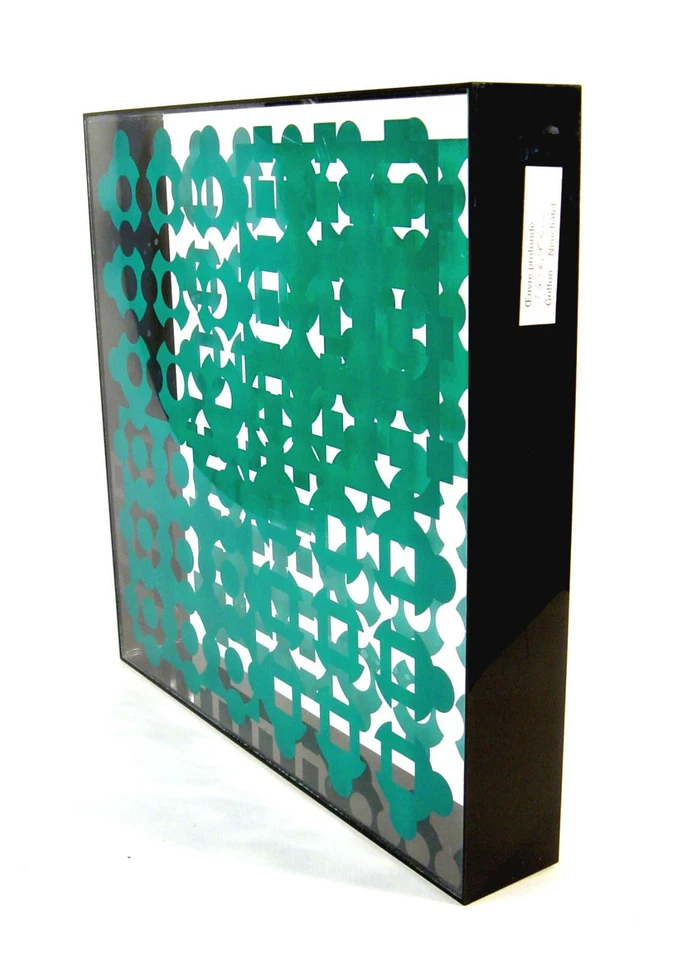 Victor Vasarely 1908 Pécs / Helios / Op Art / Objektkasten, handsigniert / 1967 - Bild 2 von 4