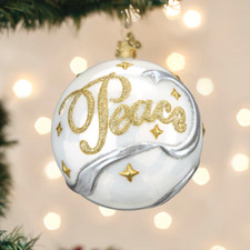 Peace Joy Round Ornament