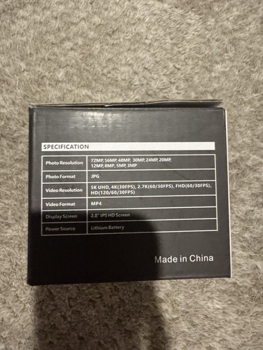 5K Digital Camera - 72MP UHD Digital Cameras for Photography - Autofocus Point - Picture 13 of 13