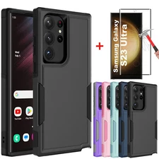 For Samsung Galaxy S23/S23 +/S23 Ultra Cell  Phone Case Cover + Screen Protector