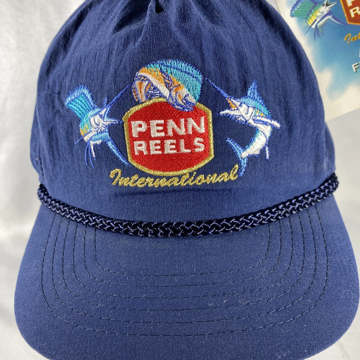 Authentic Vintage Penn Reels International Fishing Hat Baseball Cap New  With Tag