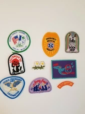 Vintage Girls Scout Patches From The 80's And 90's, Lot Of 8