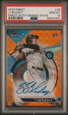 2023 Topps Finest JJ Bleday FA-JB RC Orange Wave Refractor Auto /25 PSA 10
