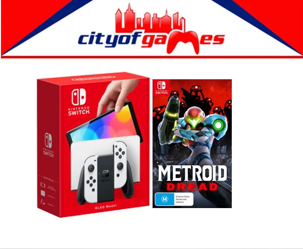 Nintendo Switch OLED Model Console White Metroid Dread Bundle New In Stock