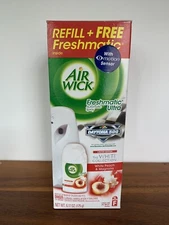 Air Wick Freshmatic Ultra Spray Dispenser With White Peach & Magnolia Refill NOS