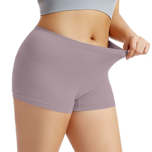 Womens Boyshorts Underwear Seamless Full Coverage Soft Cosy Stretch Boxer Shorts - Picture 32 of 51