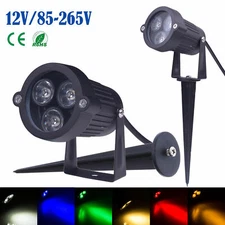 9W LED Landscape Garden Wall Yard Path Outdoor Lighting Flood Spot Light Rod EFO