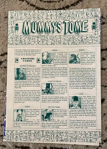 Curse of the Mummy's Tomb - Juego de mesa Games Workshop ¡Raro! ¡Halloween completo! - Imagen 20 de 22