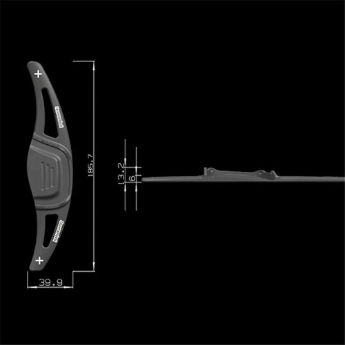 2pcs Alloy Steering Wheel DSG Paddle Shifters Extension For Hyundai Sonata 10-15 - Picture 5 of 7