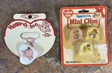 1980 Vintage Raggedy Ann Mini Clips Hair Accessory Band In Package