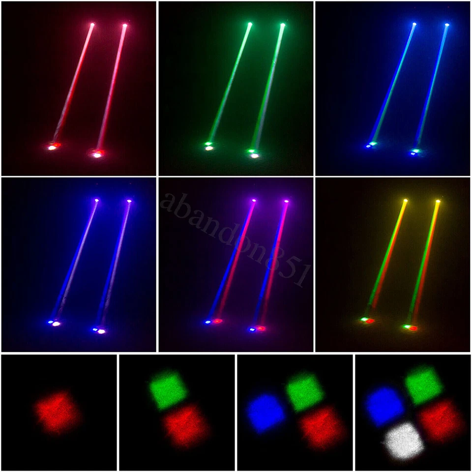 Mini Moving Head Stage Light RGBW DMX Beam Spot Lighting DJ Disco Show Wedding - Image 2 of 4