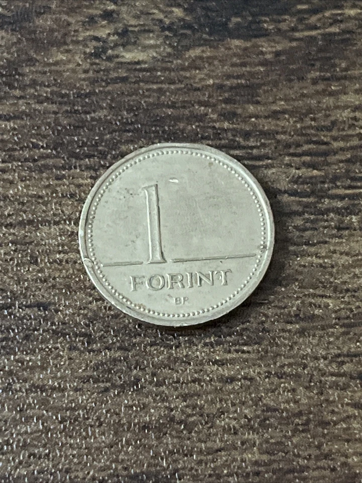 1994 Hungary 1 Forint Hungary Nickel Brass Actual Coin TK5927* - Image 3 of 3