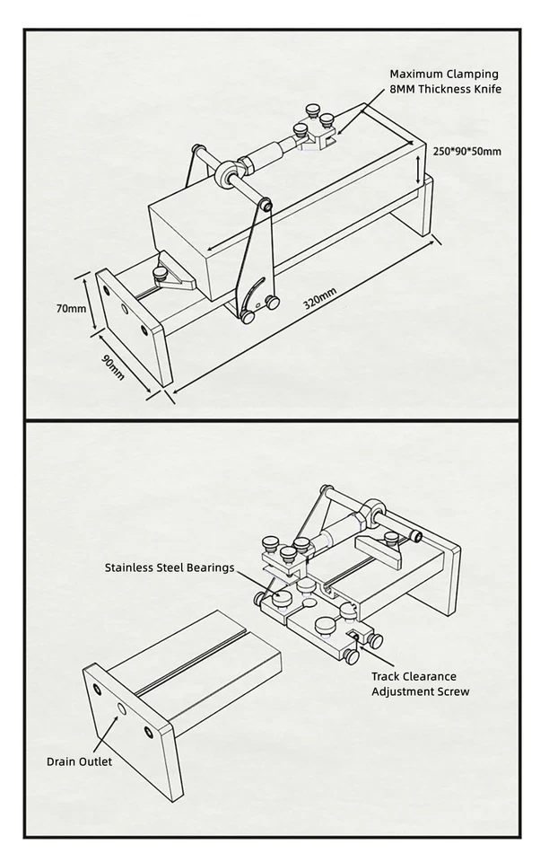 Professional Fixed Angle Grinder Household Knife Sharpening Frame Thickness 8MM - Image 2 of 4