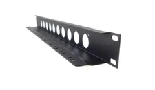 1U Procraft Cable Management Rack Panel W/Tie-down Shelf Punched for 10 XLR's 