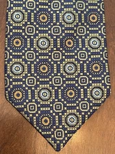 Altea Milano Blue Green Hand Made 100% Silk Men’s Neck Tie Made In Italy