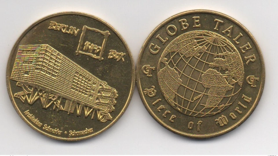 Monnaie de Paris Globe Taler 1997/1998 Infobox Berlin Fernsehturm - Bild 1 von 1