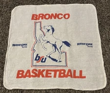 Vintage 80’s Boise State Broncos Basketball Player Game Towel BSU Idaho