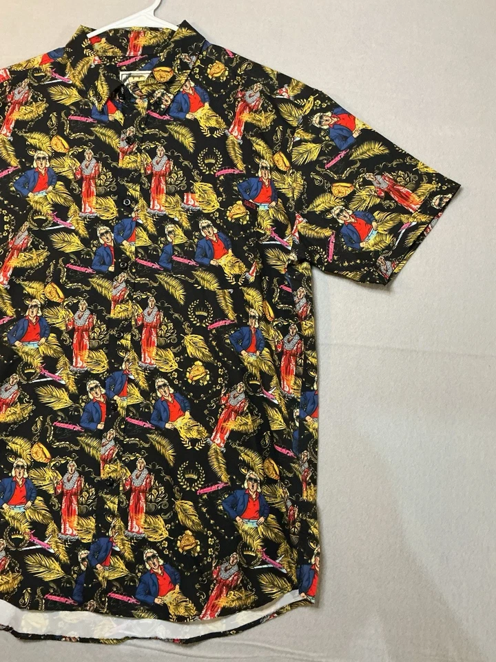 RSVLTS WWE Legends Ric Flair “Nature Boy” manga corta abotonada XL 0077 Foto 4 de 4