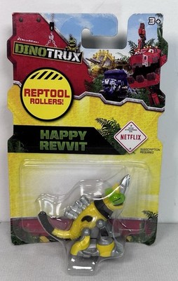 Netflix Mattel DINOTRUX Reptool Rollers HAPPY REVVIT Figure DreamWorks 2016 NEW