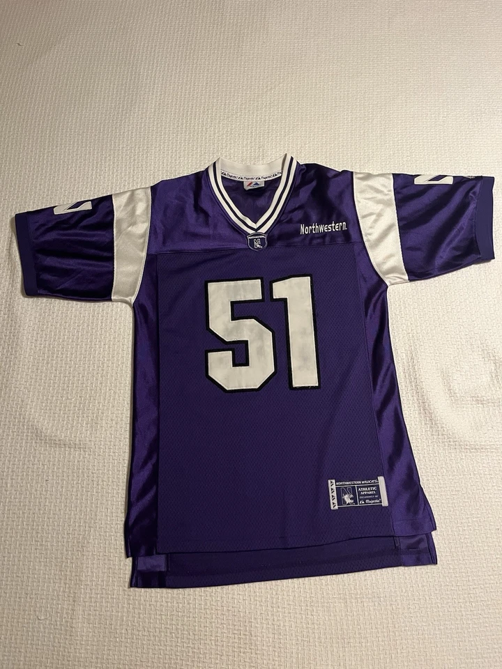 Футболка винтажная Northwestern Wildcats Majestic размер S фиолетовая - Изображение 2 из 4