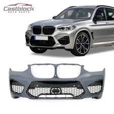 For 18~21 BMW X3 G01/X4 G02 Upgrade to X3M X3 M Style Front Bumper Kit Grille