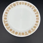 Vintage Corelle by Corning BUTTERFLY GOLD 10.5" Dinner Plates Set of 3
