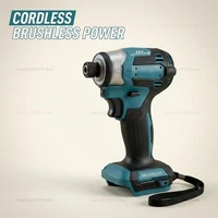18V Brushless Cordless Impact Driver 180Nm High Power Tool Set Kit