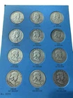 1948-1963  franklin half dollar Silver Set Lot Of 35  1949 D, 1949 D