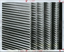 1985 Press Photo Hunter Douglas Duette shades made of honeycomb construction