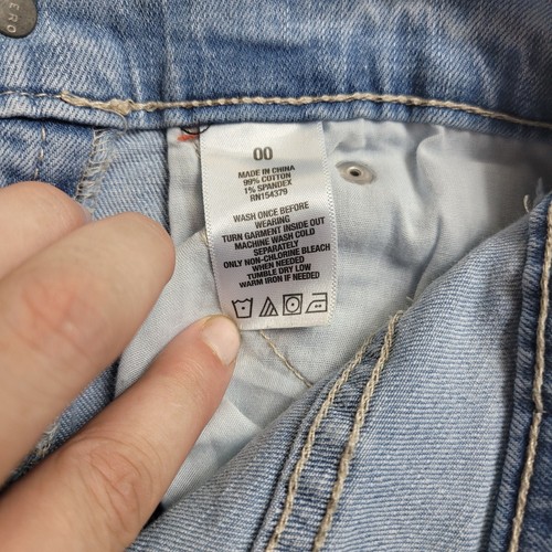 Aeropostale Aero Cheeky Jegging Destressed 00 22in Light Wash Skinny High Rise - Photo 6/10