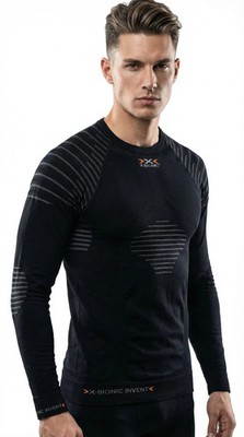 X Bionic Invent Lightweight Stretch Mens Thermo Base Layer Activewear Top size S